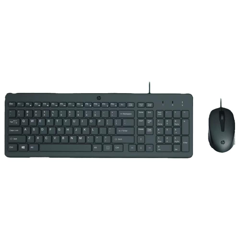 Combo-Teclado-y-Mouse-Alambrico-HP-150-Negro