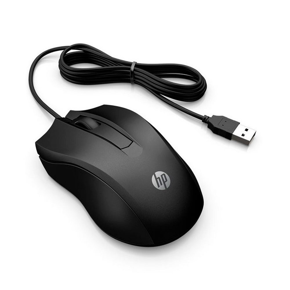 Mouse-Con-Cable-HP-100-Negro