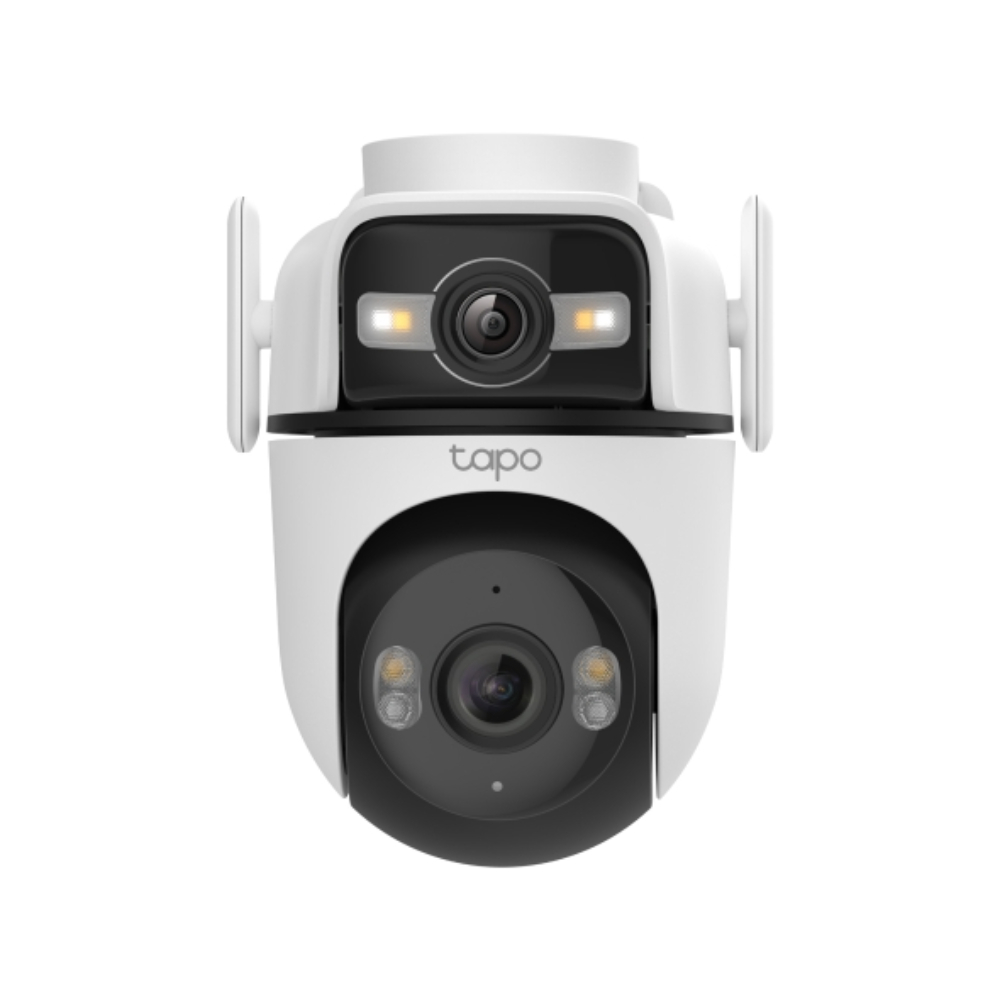 Camara-de-seguridad-TPLINK-exterior-con-doble-lente-panoramica-e-inclinacion