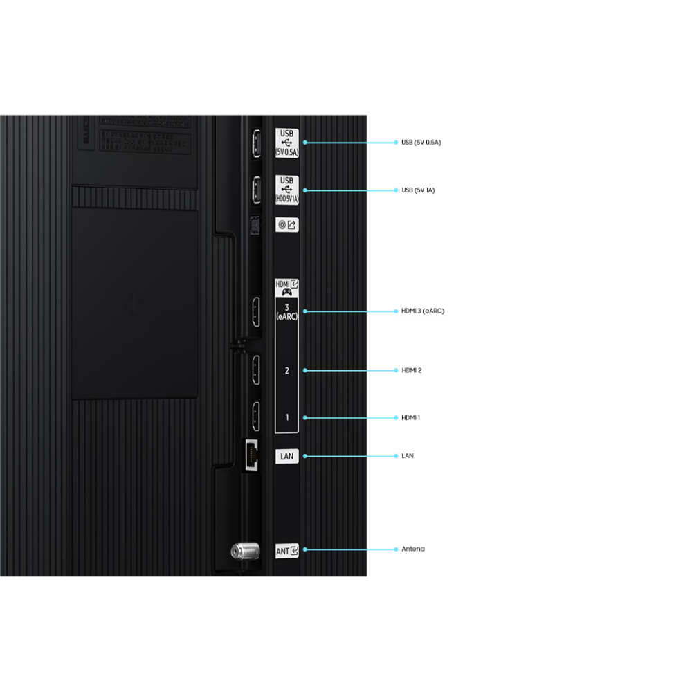 Televisor-Samsung-FLAT-LED-Smart-TV-98-pulgadas-Crystal-UHD-4K-3840-x-2160-DVB-T2-HDR-LAN-WIFI-5-Control-remoto-Solar-Soporte-ajustable-Bluetooth-5.2-Google-Meet-Multi-view-AirPlay-2-Bixby-desde-el-control-modo-ambiente-Modo-Juego-HDMI-x-4-USB-x2-A-abre-y-edita-archivos-de-Office-control-de-vozGarantia-1-ano-Ficha-tecn